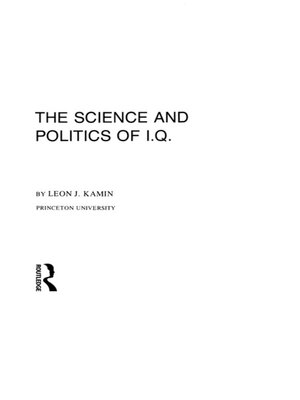 cover image of The Science and Politics of I.q.